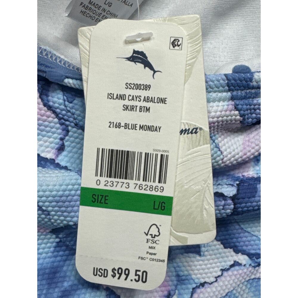 NWT Tommy Bahama Women's Island Cays Abalone Swim Skirt - Size L - Picture 5 of 5